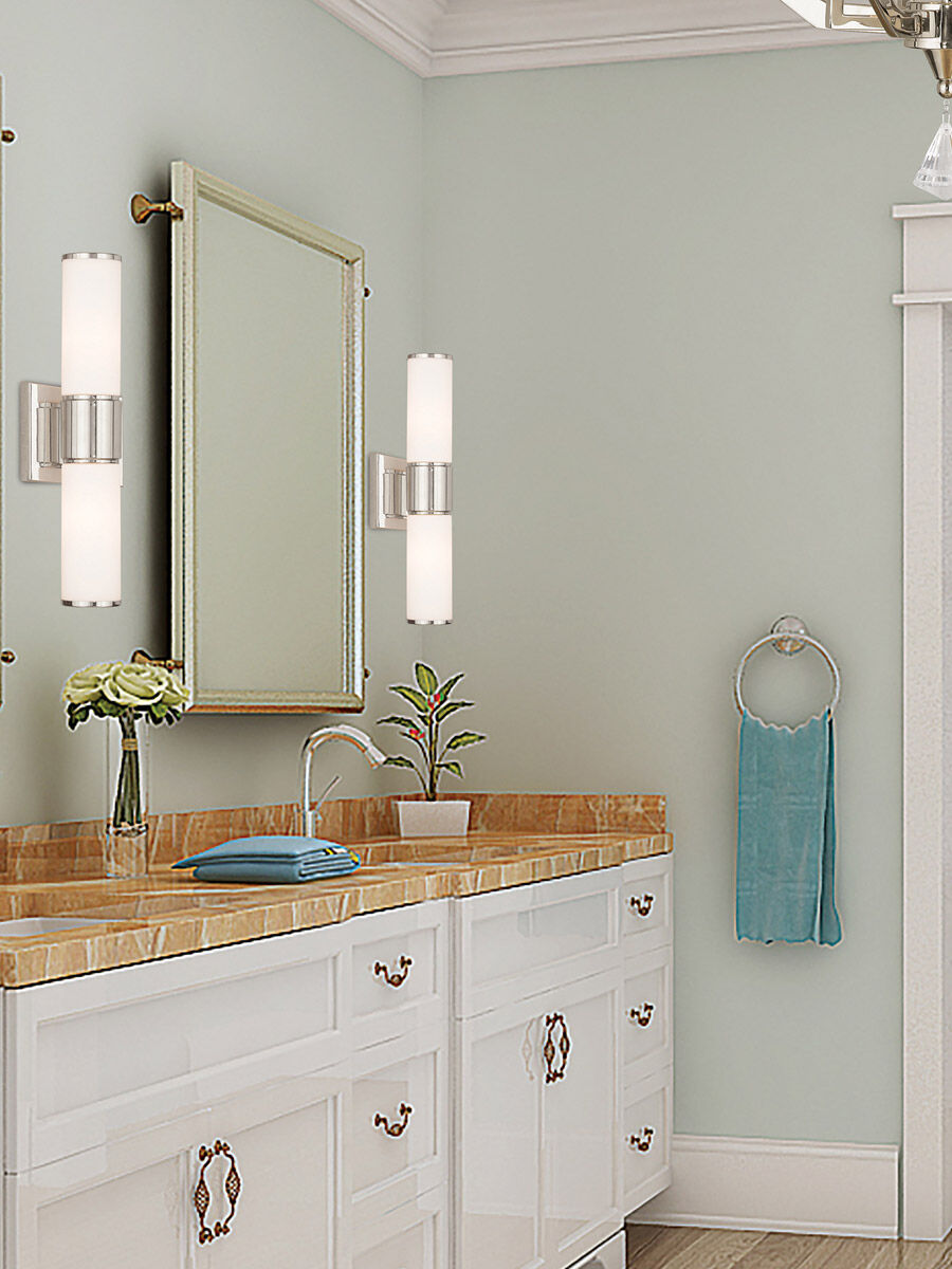 Weston 2 Light 17 inch Polished Nickel ADA ADA Wall Sconce/ Bath Vanity Wall Light