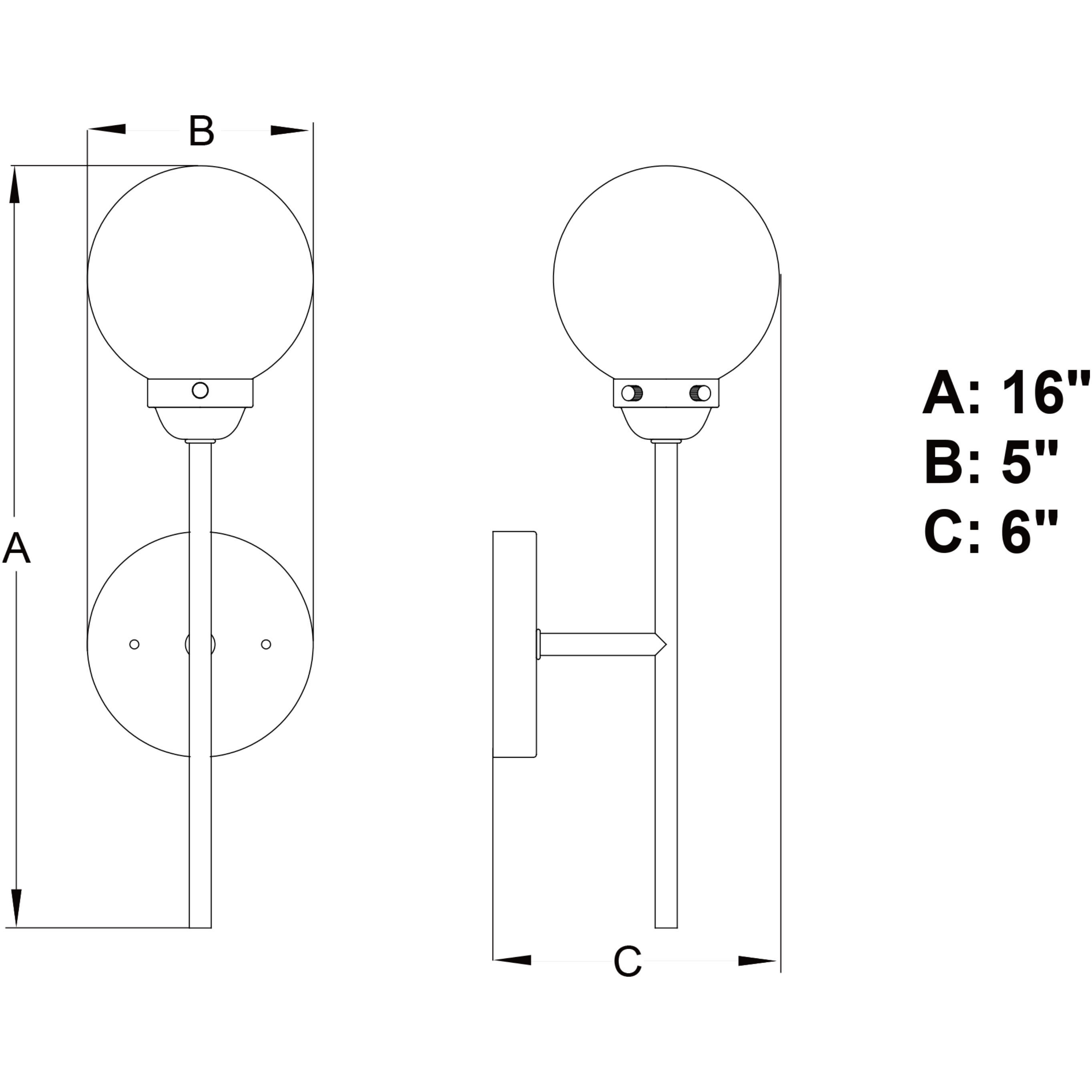 Orbit LED 5 inch Muted Brass and Oil Rubbed Bronze Wall Light in 1