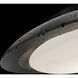 Saturno LED 19.75 inch Basalt Stone and Black Flush Mount Ceiling Light