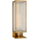 Barbara Barry York LED 16.25 inch Soft Brass Single Box Outdoor Sconce