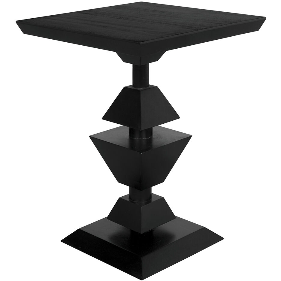 Majesty 25.5 X 18 inch Hand Rubbed Black Side Table