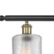 Ballston Cobbleskill 3 Light 36 inch Black Antique Brass Island Light Ceiling Light in Clear Glass, Ballston