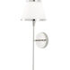 Brimsley 1 Light 7 inch Polished Nickel Wall Sconce Wall Light