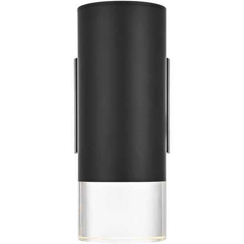 Jase 1 Light 9 inch Black Outdoor Wall Sconce