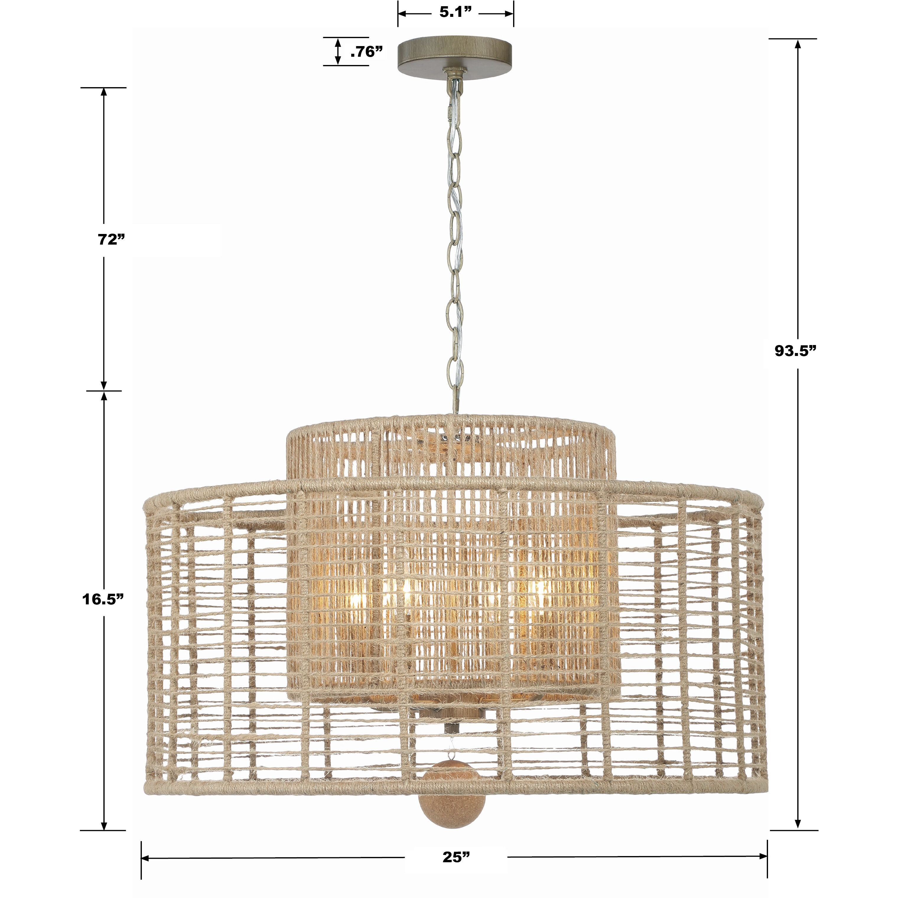 Jayna 4 Light 25 inch Burnished Silver Chandelier Ceiling Light