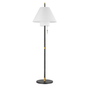 Glenmoore 66 inch 100.00 watt Aged Brass with Distressed Bronze Floor Lamp Portable Light