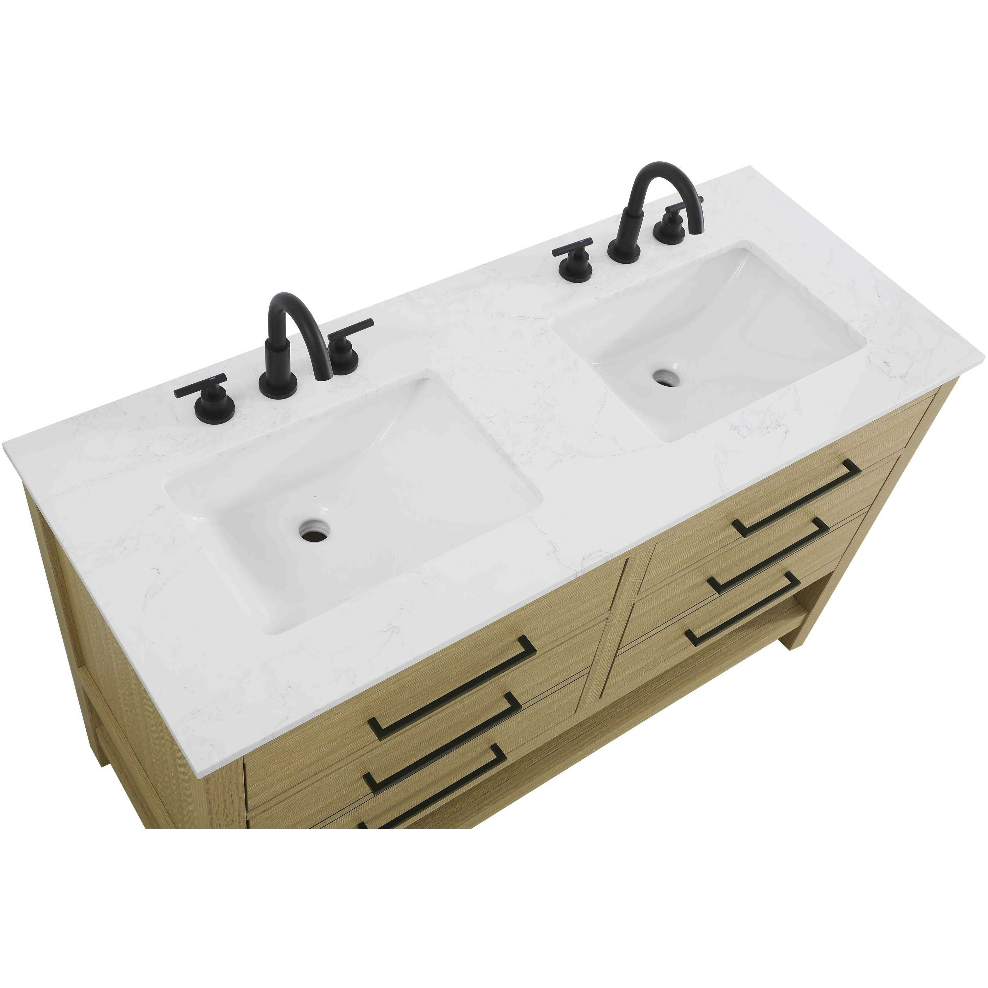 Karson 60 X 34 inch Honey Brown Bathroom Vanity Cabinet