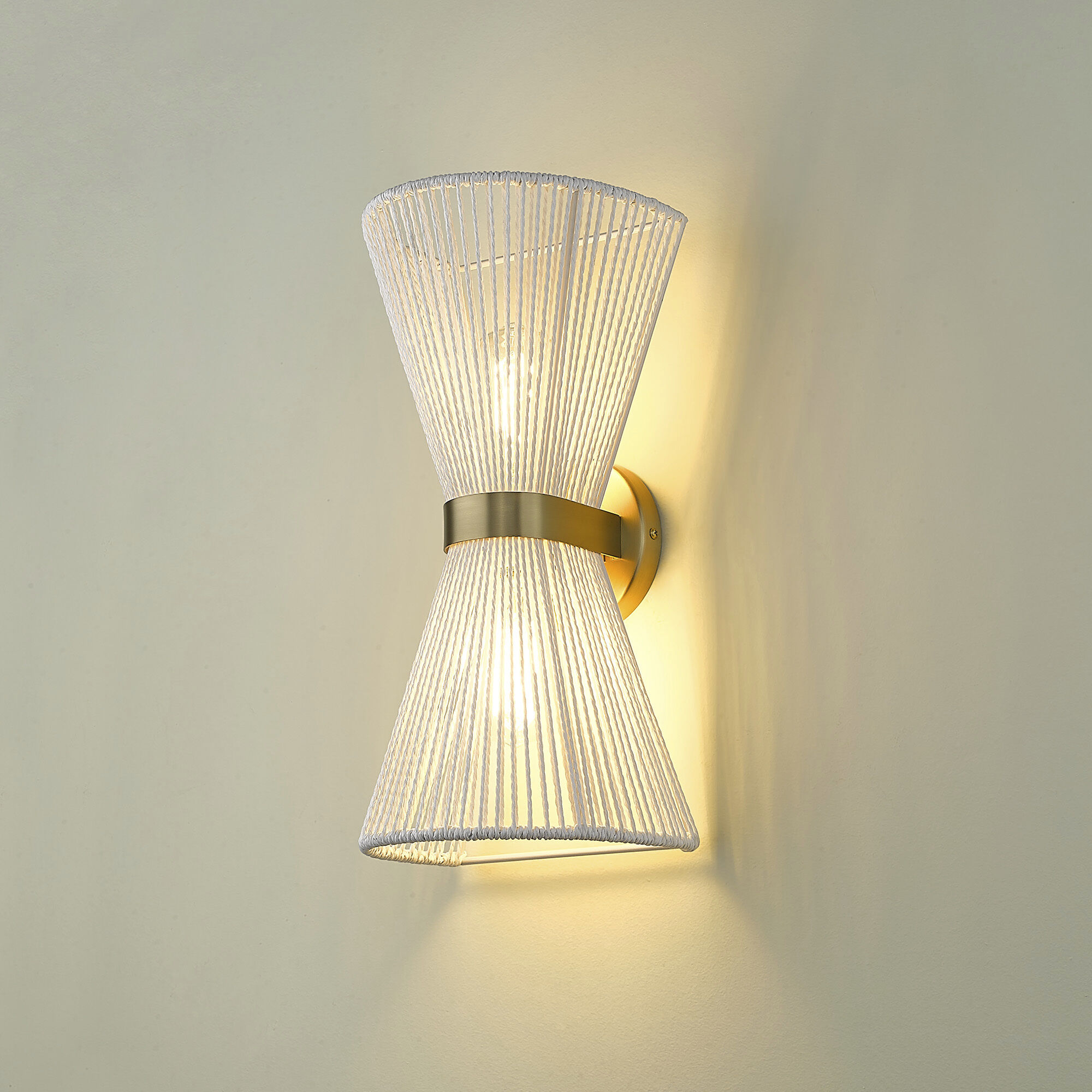 Avon 2 Light 8.13 inch Brushed Champagne Brass Wall Sconce Wall Light