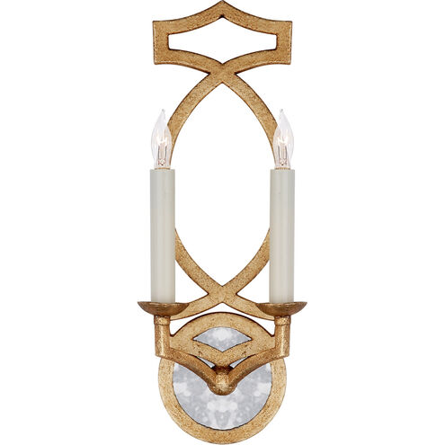 Visual Comfort Niermann Weeks Brittany 2 Light 6 inch Venetian Gold Sconce Wall Light, Niermann Weeks NW2311VG - Open Box