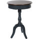 Savannah 29.5 X 21.5 inch Midnight Blue and Brown Pedestal Side Table