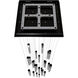 Boa LED 28 inch Dark Bronze Multi Port Pendant Ceiling Light