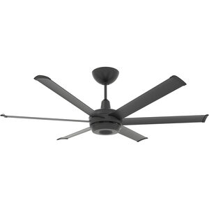 es6 60 inch Black Indoor/Outdoor Ceiling Fan
