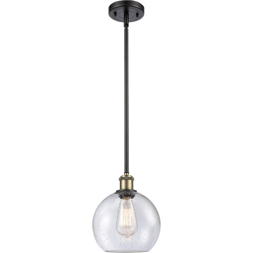 Ballston Athens LED 8 inch Black Antique Brass Mini Pendant Ceiling Light
