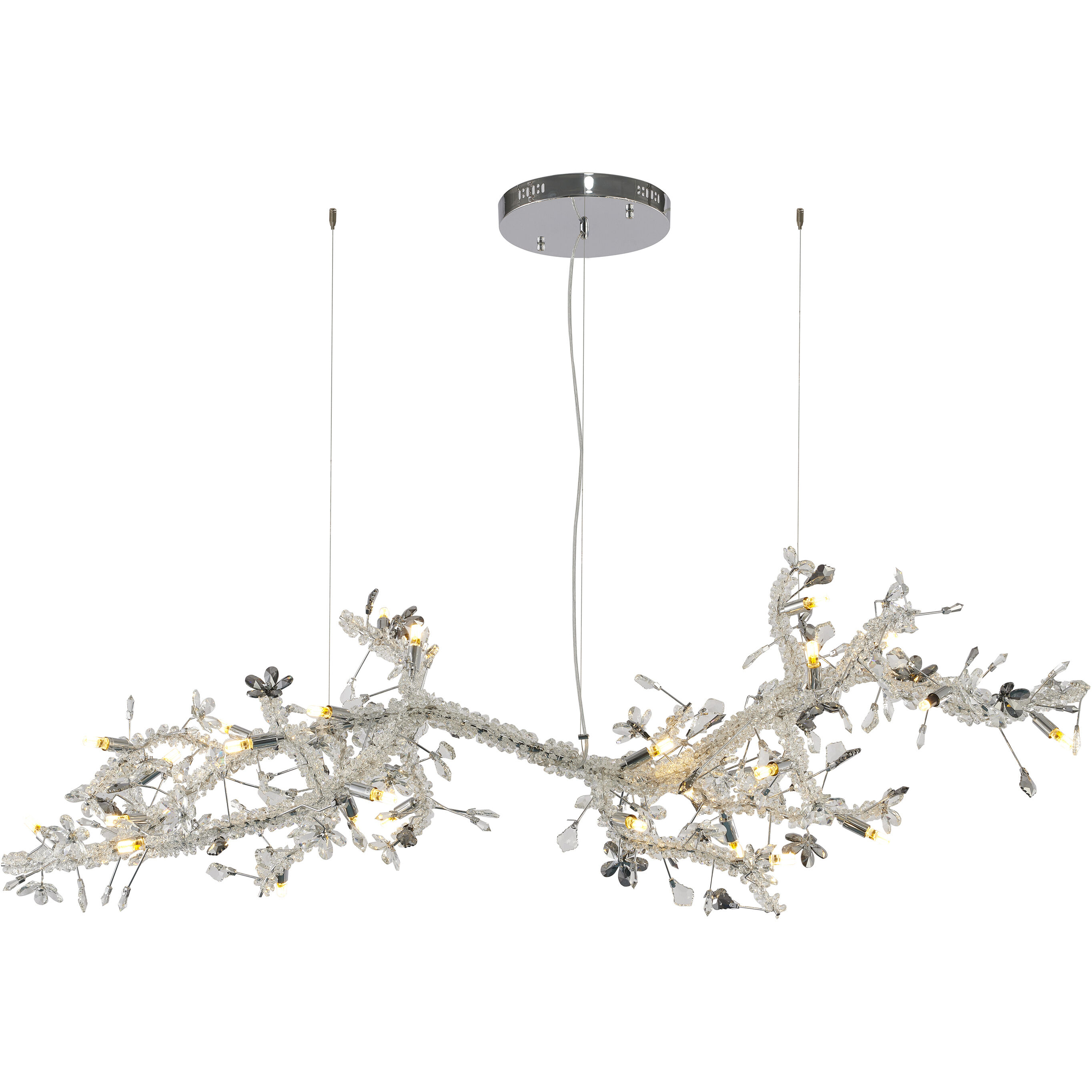 Canada 30 Light 30 inch Chrome Chandelier Ceiling Light