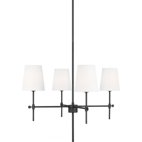 TOB by Thomas O'Brien Baker 4 Light 26 inch Midnight Black Chandelier Ceiling Light