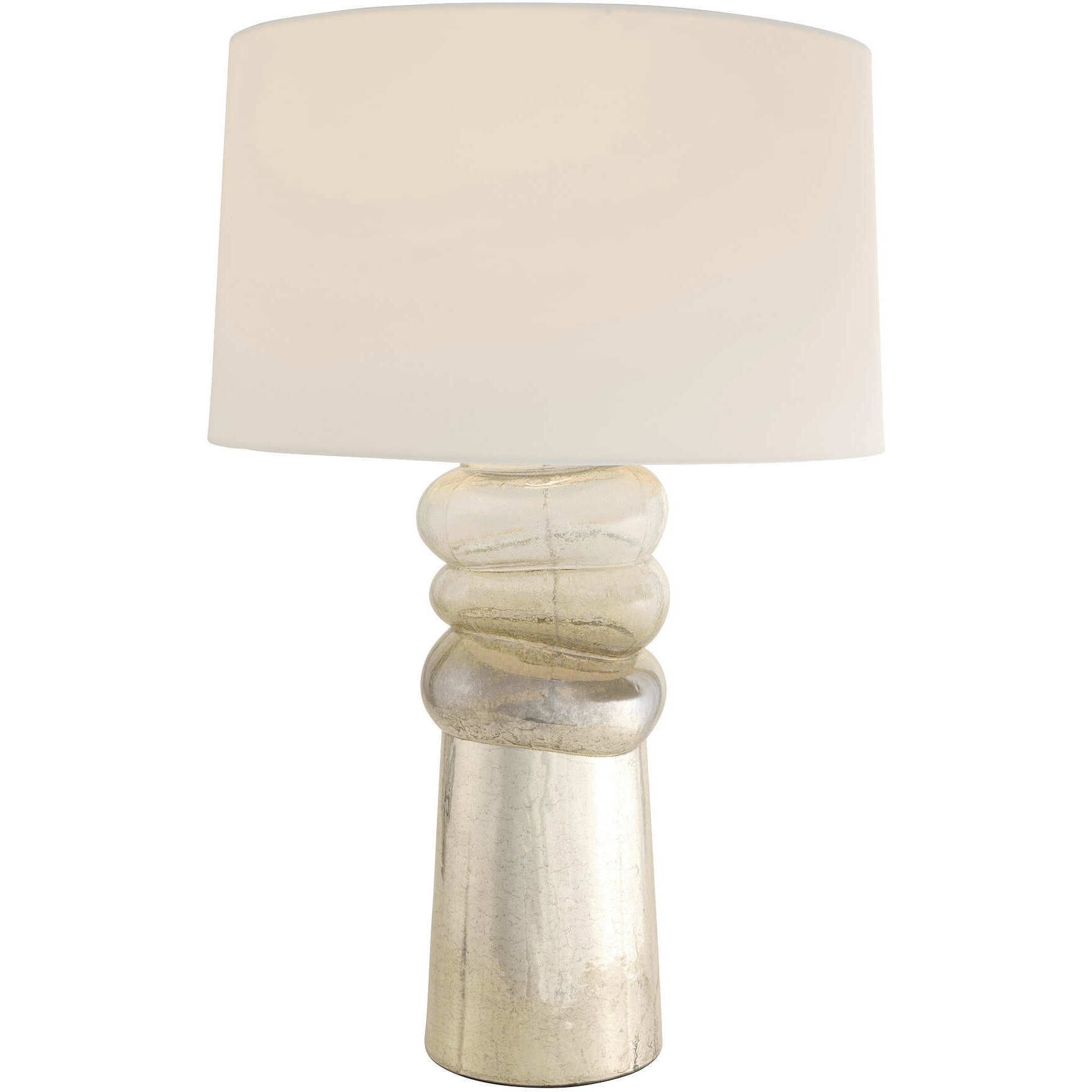 Milan 28 inch 150.00 watt Antique Mercury Ombre and Polished Nickel Table Lamp Portable Light