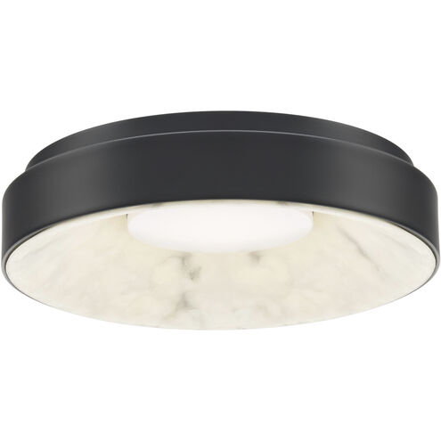 Crackle LED 14 inch Black Flush Mount Ceiling Light, dweLED