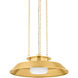 Woodrow 1 Light 22 inch Aged Brass Pendant Ceiling Light