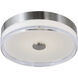 Iris LED 11.5 inch Brushed Nickel Flush Mount Ceiling Light