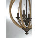 Findlay 4 Light 17 inch Artisan Rust Pendant Ceiling Light