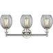 Eaton 3 Light 23.5 inch Polished Nickel Bath Vanity Light Wall Light in Clear
