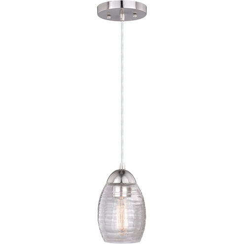 Isley LED 5 inch Satin Nickel Mini Pendant Ceiling Light