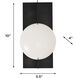 Gates LED 5.5 inch Black ADA Wall Sconce Wall Light