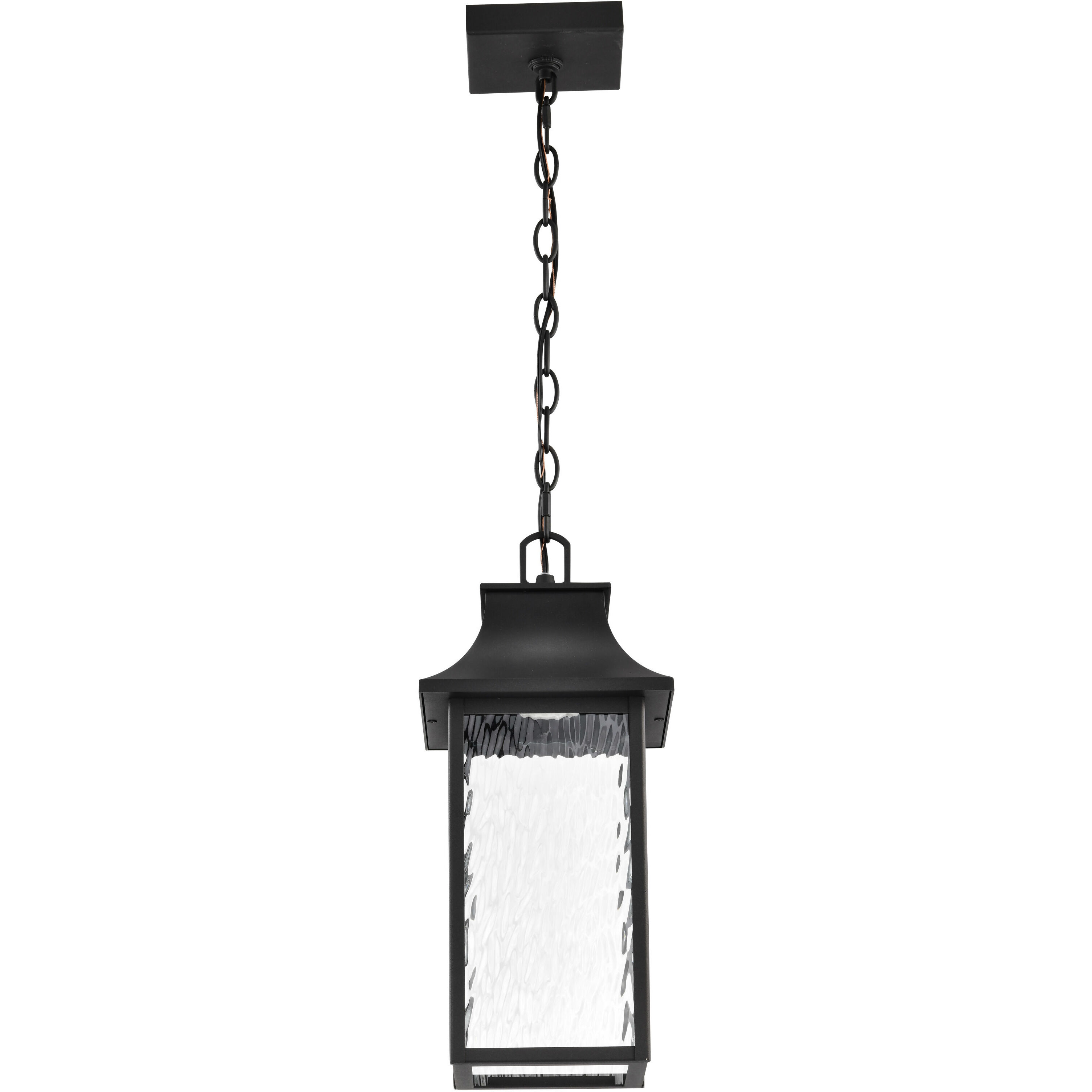 Austen LED Matte Black Outdoor Hanging Fixture