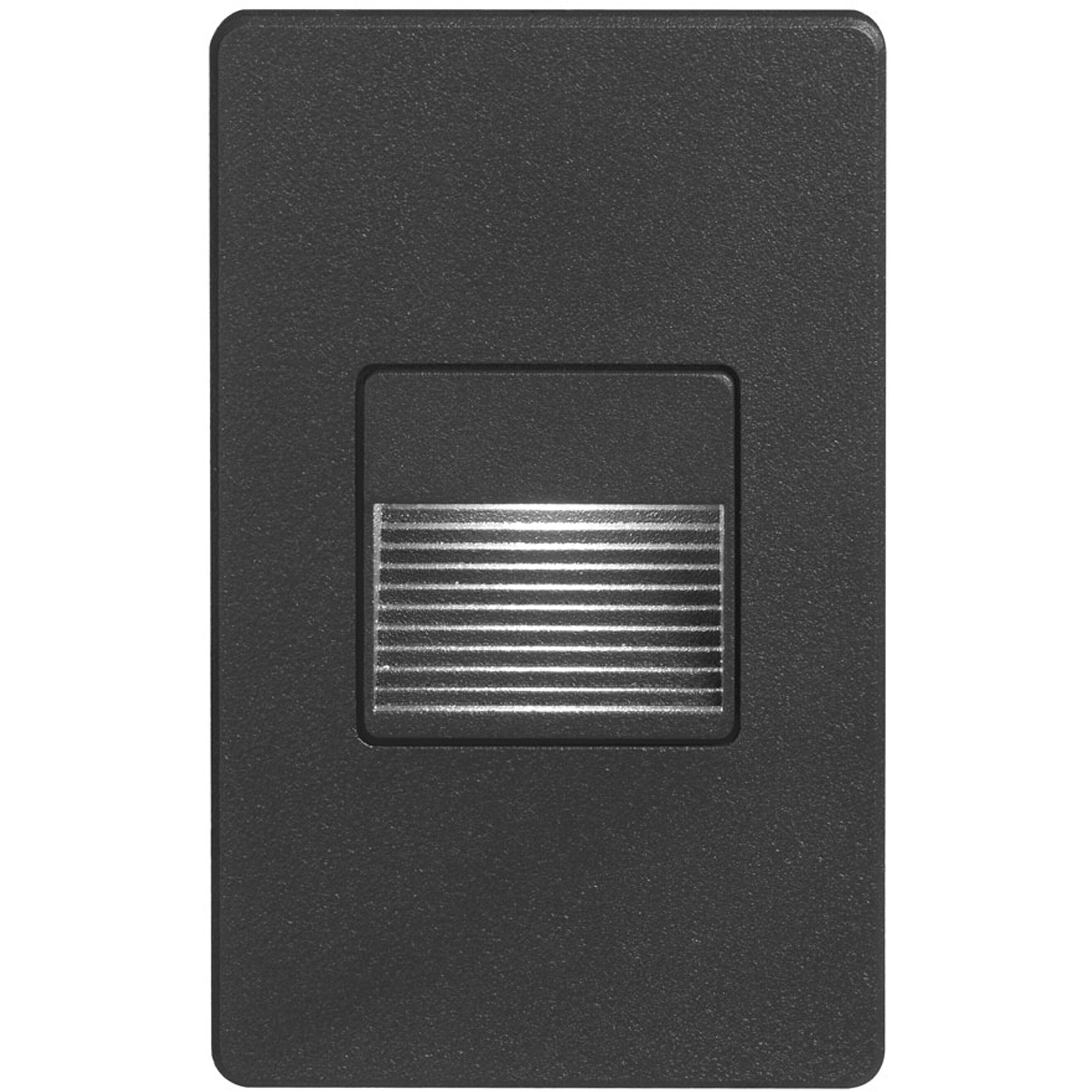 Logan 120VAC 3.30 watt Black Step/Wall Light, Rectangle