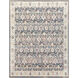 New Mexico 122.05 X 94.49 inch Blue/Charcoal/Rust/Lavender/Rose/Light Blue Machine Woven Rug