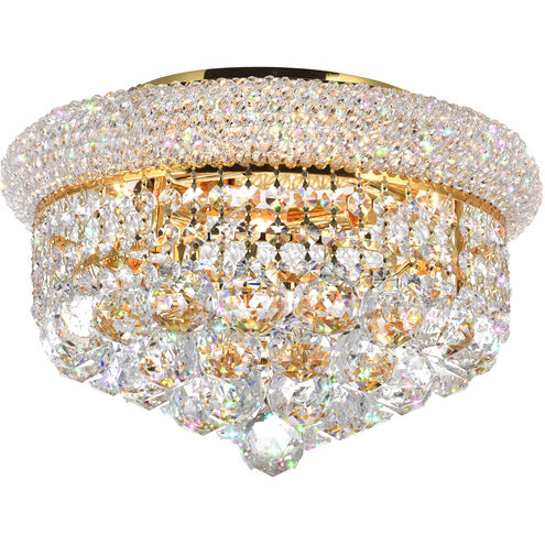 Empire 4 Light 14 inch Gold Flush Mount Ceiling Light