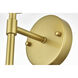 Ingrid 1 Light 6 inch Brass Bath Sconce Wall Light