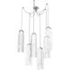 Ledgestone LED 13.5 inch Classic Silver Swag Multi-Pendant Ceiling Light in 2700K LED