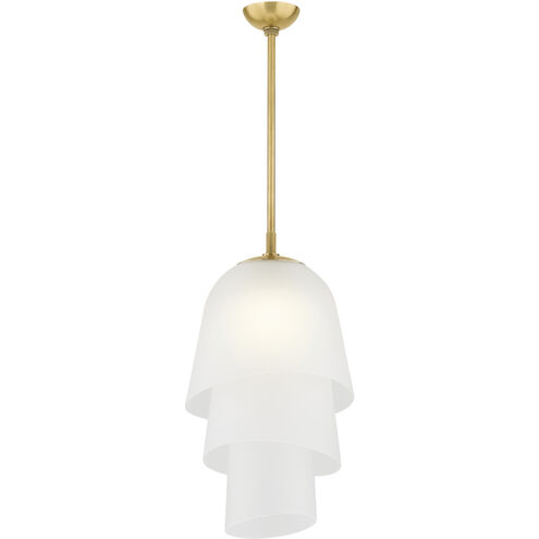 Hela 1 Light 13.75 inch Vintage Brass Pendant Ceiling Light