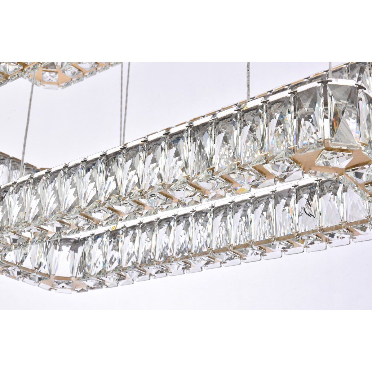 Monroe 3 Light 42 inch Gold Pendant Ceiling Light