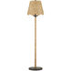 Annabelle 59.75 inch 75 watt Natural and Mole Black Floor Lamp Portable Light, Suzanne Duin Collection
