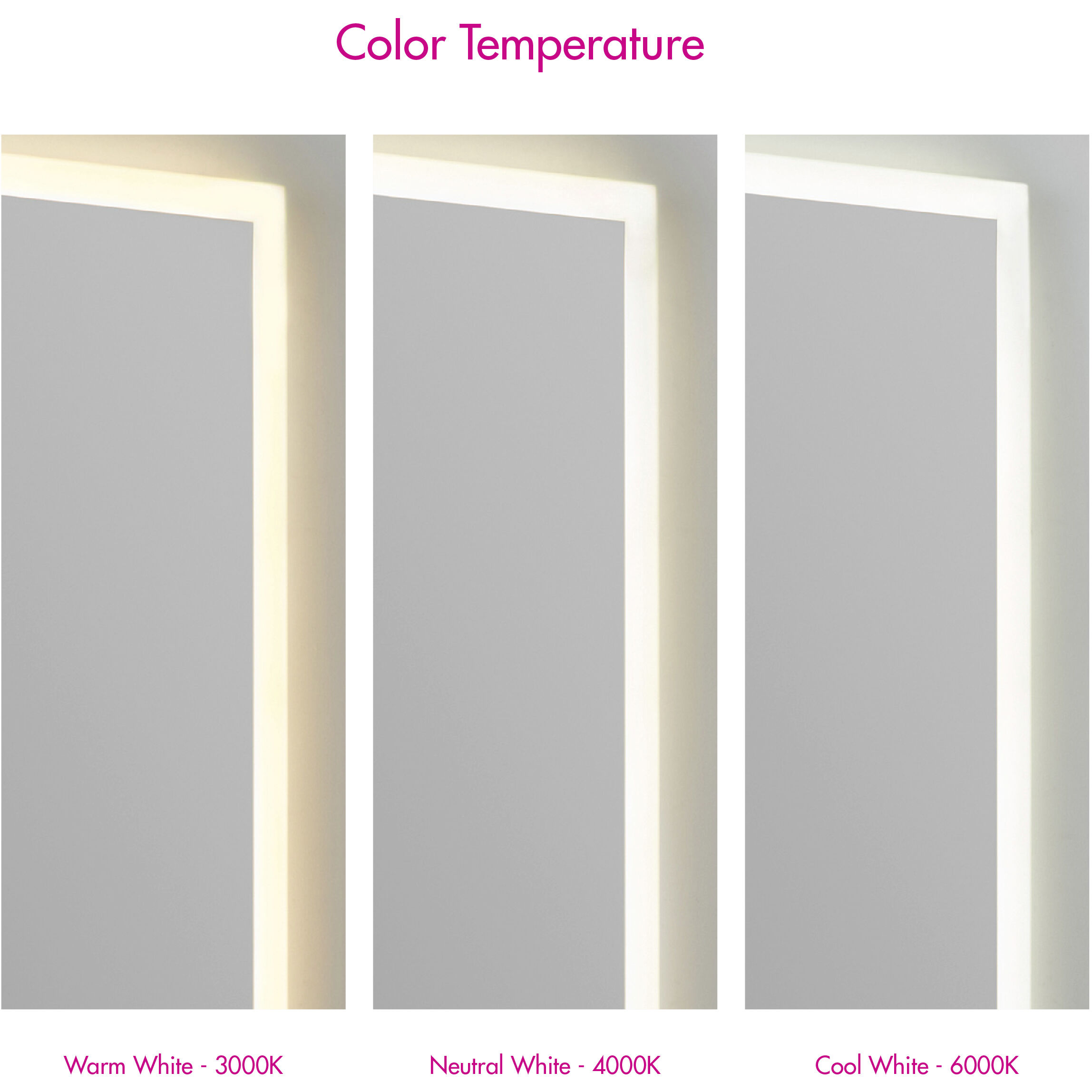 Starlight 48 X 48 inch Black LED Lighted Mirror, Vanita by Oxygen