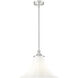 Fleur 1 Light 16 inch Brushed Nickel Pendant Ceiling Light