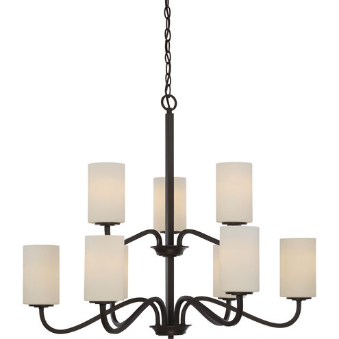 Willow 9 Light 32 inch Forest Bronze Chandelier Ceiling Light