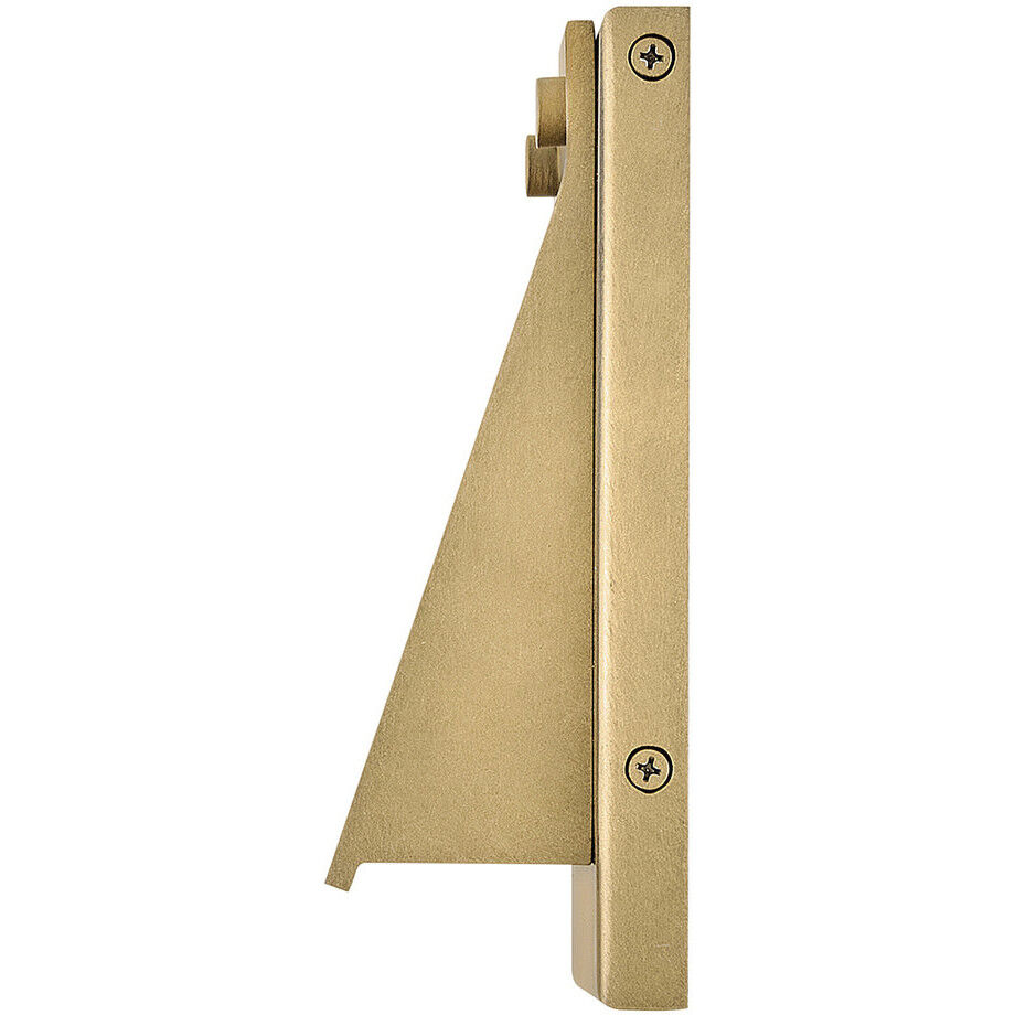 Fold LED 7 inch Heritage Brass Outdoor Wall Mount Lantern