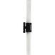 Zigrina 2 Light 5.25 inch Satin Brushed Black Wall Sconce Wall Light