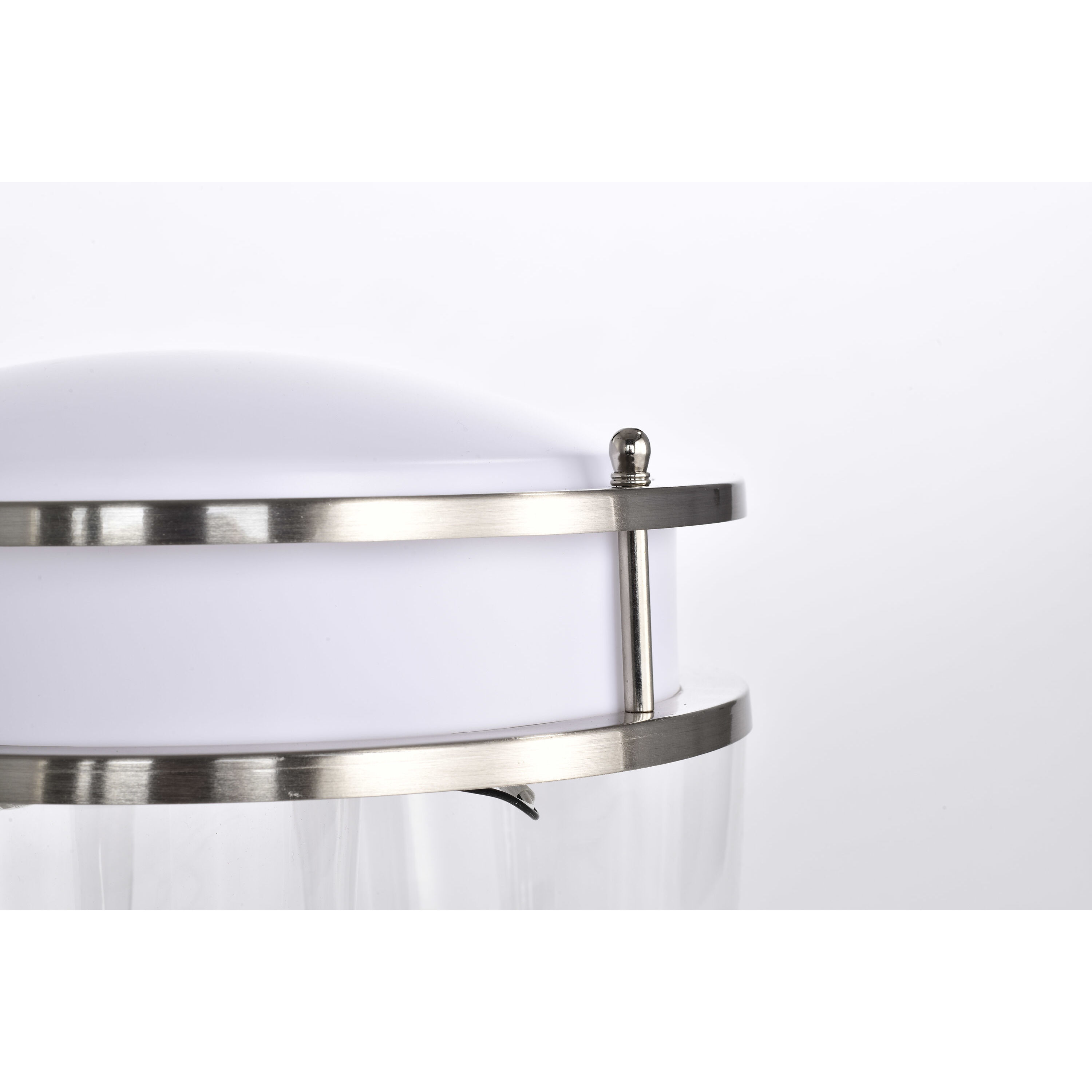 Glamour LED 10 inch Brushed Nickel Flush Mount Ceiling Light