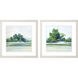 Landscapes Green and Blue Framed Art