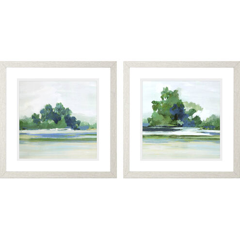 Landscapes Green and Blue Framed Art