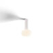 Combi LED 5 inch Matte White Pendant Ceiling Light, Suspension / Flush Mount 2-in-1