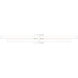 Zane LED 40 inch Chrome Vanity Wall Light