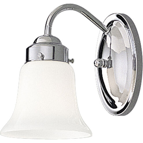 Opal Glass 1 Light 5 inch Polished Chrome Bath Vanity Wall Light