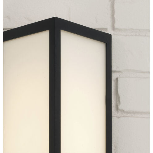 Irvin LED 15.25 inch Black Outdoor Wall Lantern