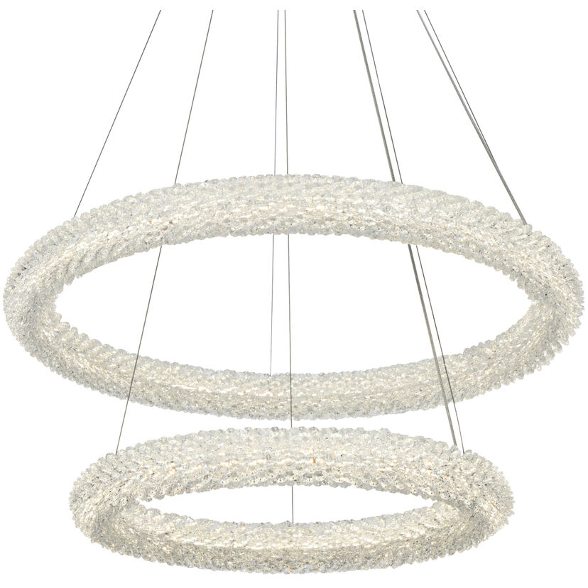 Bowen 2 Light 28 inch Chrome Chandelier Ceiling Light