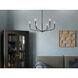 Madden 6 Light Black Chandelier Ceiling Light, 1 Tier Medium